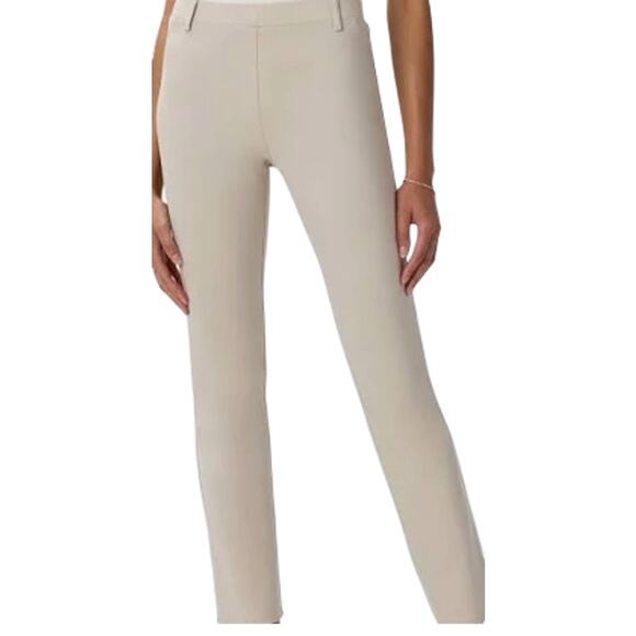 Quince Ponte Pant Ultra Stretch Straight Leg Ecru Sz M #111 - Picture 2 of 4